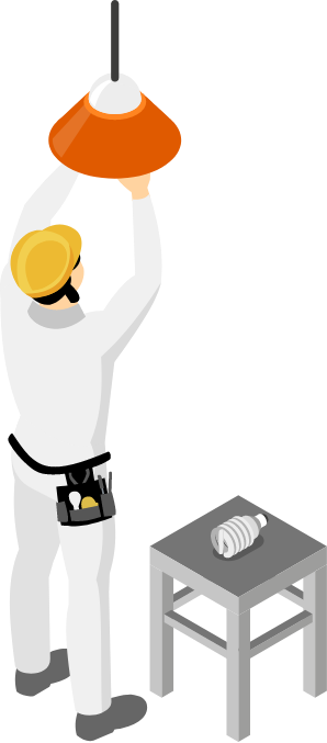 LED照明更新工事